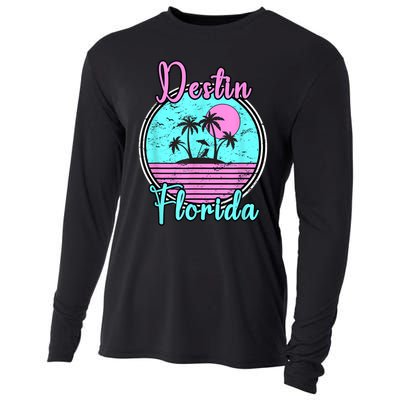 Destin Florida Fl Beach Travel Souvenir Gift. Cooling Performance Long Sleeve Crew