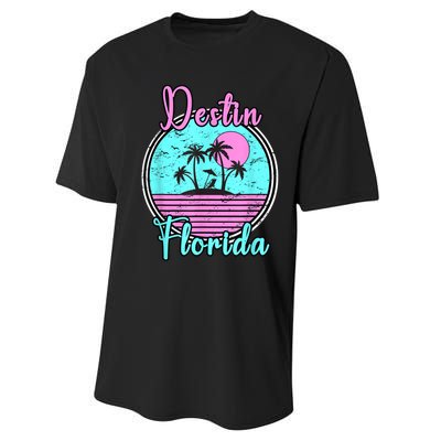 Destin Florida Fl Beach Travel Souvenir Gift. Performance Sprint T-Shirt