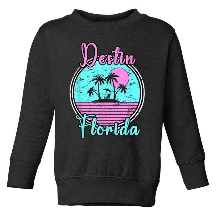 Destin Florida Fl Beach Travel Souvenir Gift. Toddler Sweatshirt