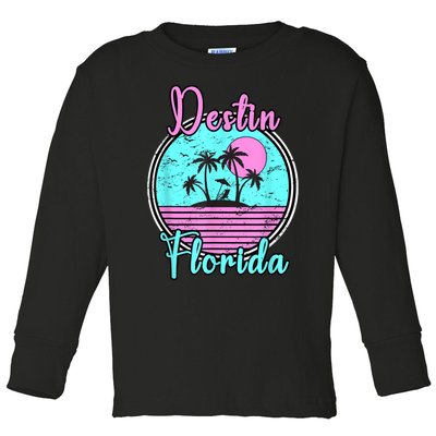 Destin Florida Fl Beach Travel Souvenir Gift. Toddler Long Sleeve Shirt