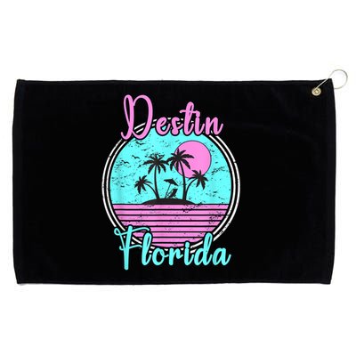 Destin Florida Fl Beach Travel Souvenir Gift. Grommeted Golf Towel