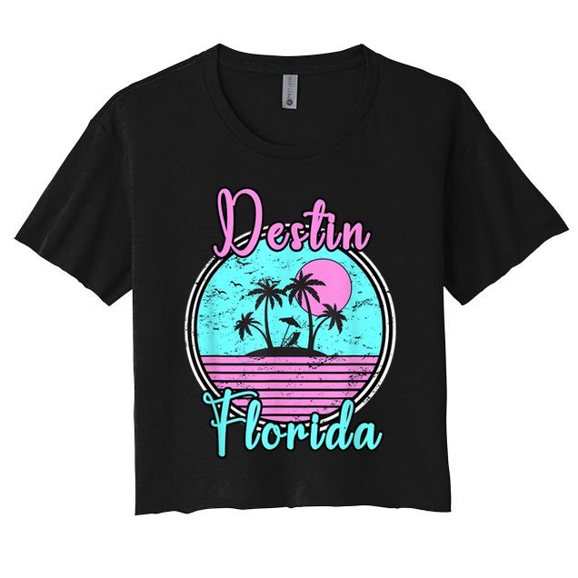 Destin Florida Fl Beach Travel Souvenir Gift. Crop Top