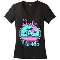 Destin Florida Fl Beach Travel Souvenir Gift. Women's V-Neck T-Shirt