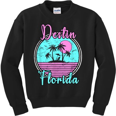 Destin Florida Fl Beach Travel Souvenir Gift. Kids Sweatshirt