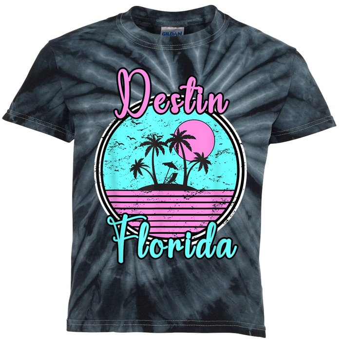 Destin Florida Fl Beach Travel Souvenir Gift. Kids Tie-Dye T-Shirt