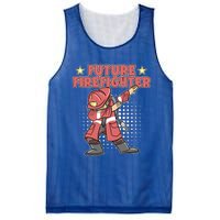 Dabbing Future Firefighter Fire Gift Mesh Reversible Basketball Jersey Tank