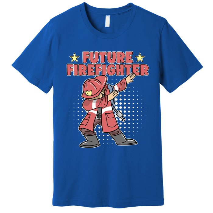 Dabbing Future Firefighter Fire Gift Premium T-Shirt