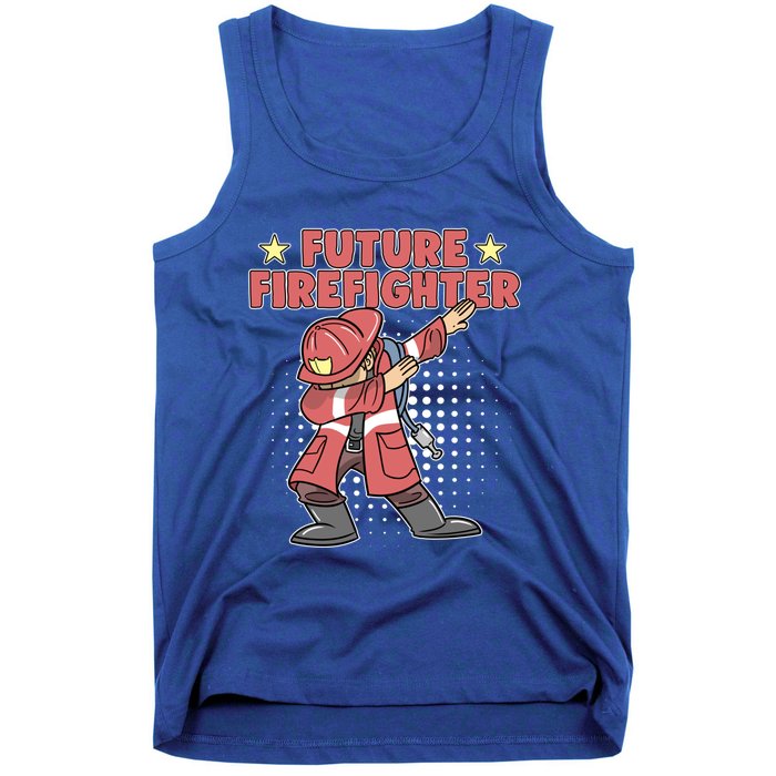 Dabbing Future Firefighter Fire Gift Tank Top