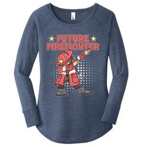 Dabbing Future Firefighter Fire Gift Women's Perfect Tri Tunic Long Sleeve Shirt