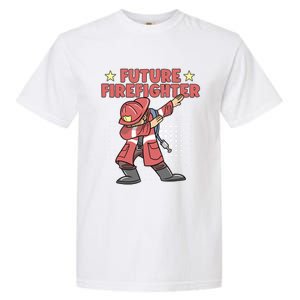 Dabbing Future Firefighter Fire Gift Garment-Dyed Heavyweight T-Shirt