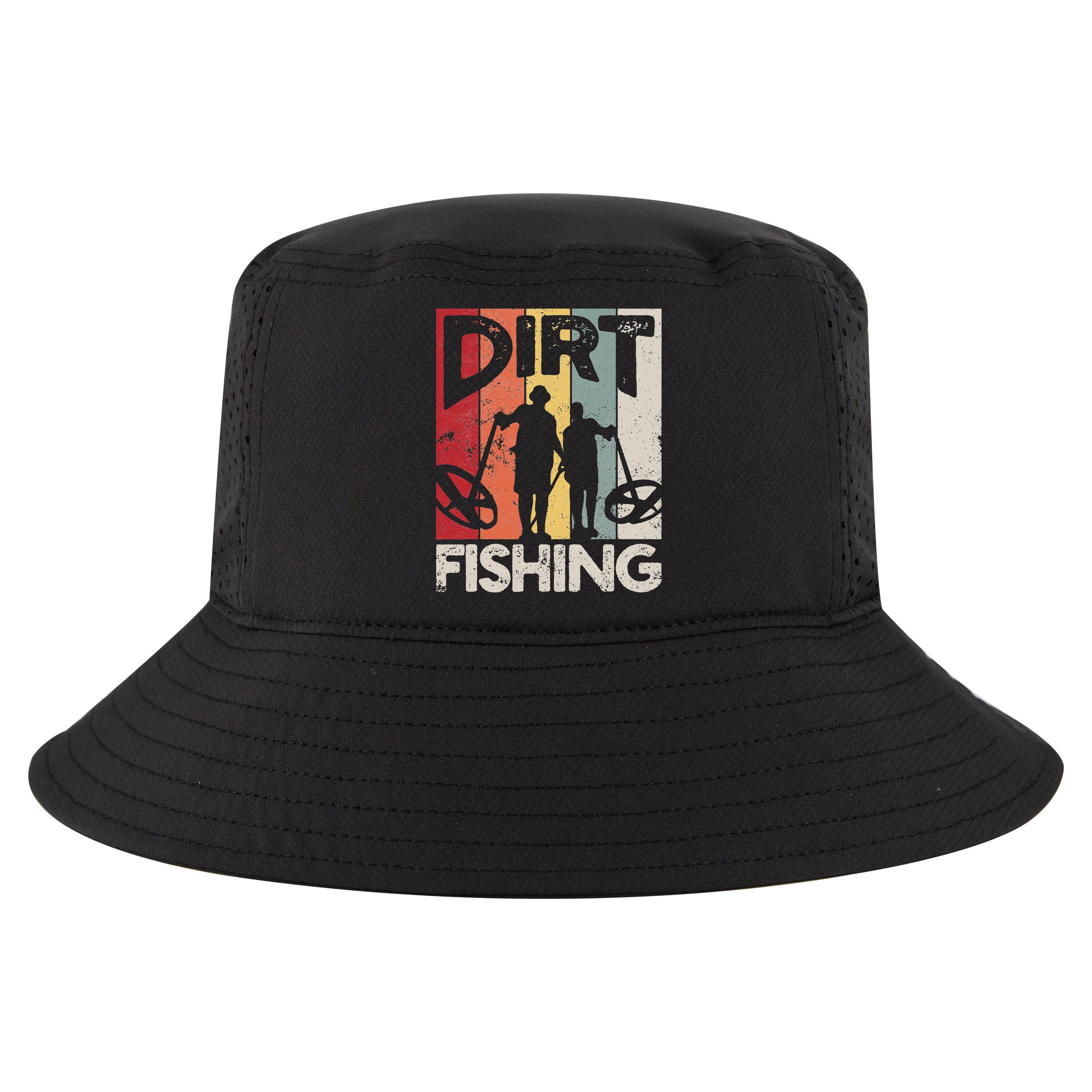 Dirt Fishing Funny Beach Treasure Detecting Metal Detector Cool Comfort Performance Bucket Hat