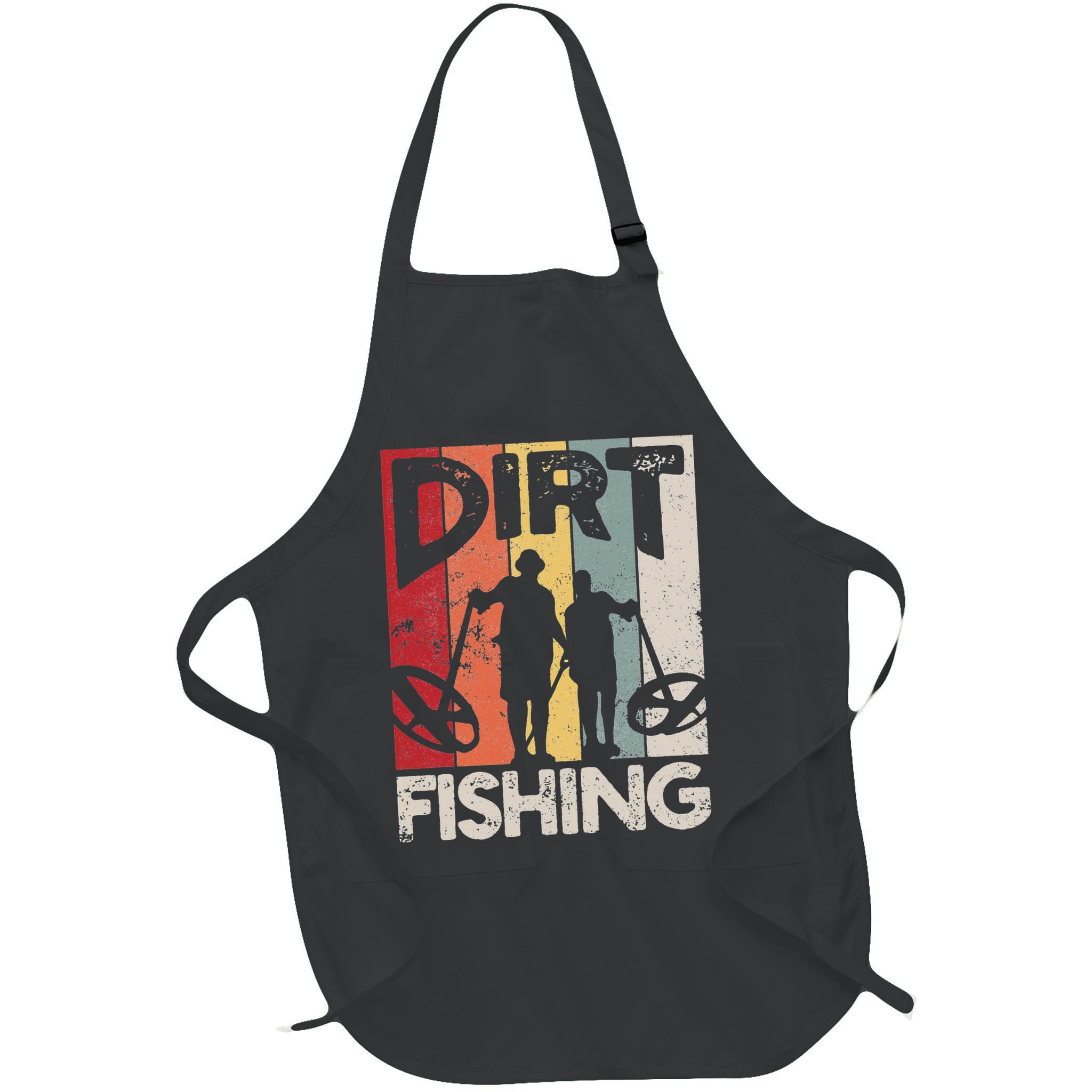 Dirt Fishing Funny Beach Treasure Detecting Metal Detector Apron
