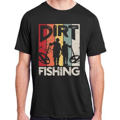 Dirt Fishing Funny Beach Treasure Detecting Metal Detector Adult ChromaSoft Performance T-Shirt