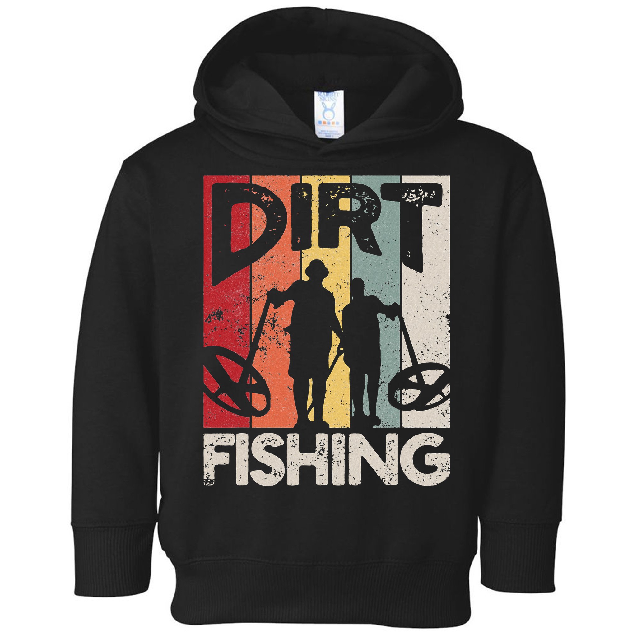 Dirt Fishing Funny Beach Treasure Detecting Metal Detector Toddler Hoodie