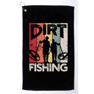 Dirt Fishing Funny Beach Treasure Detecting Metal Detector Platinum Collection Golf Towel