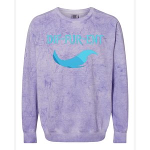 Diffurent Furry Fandom Furries Fan Designs Colorblast Crewneck Sweatshirt