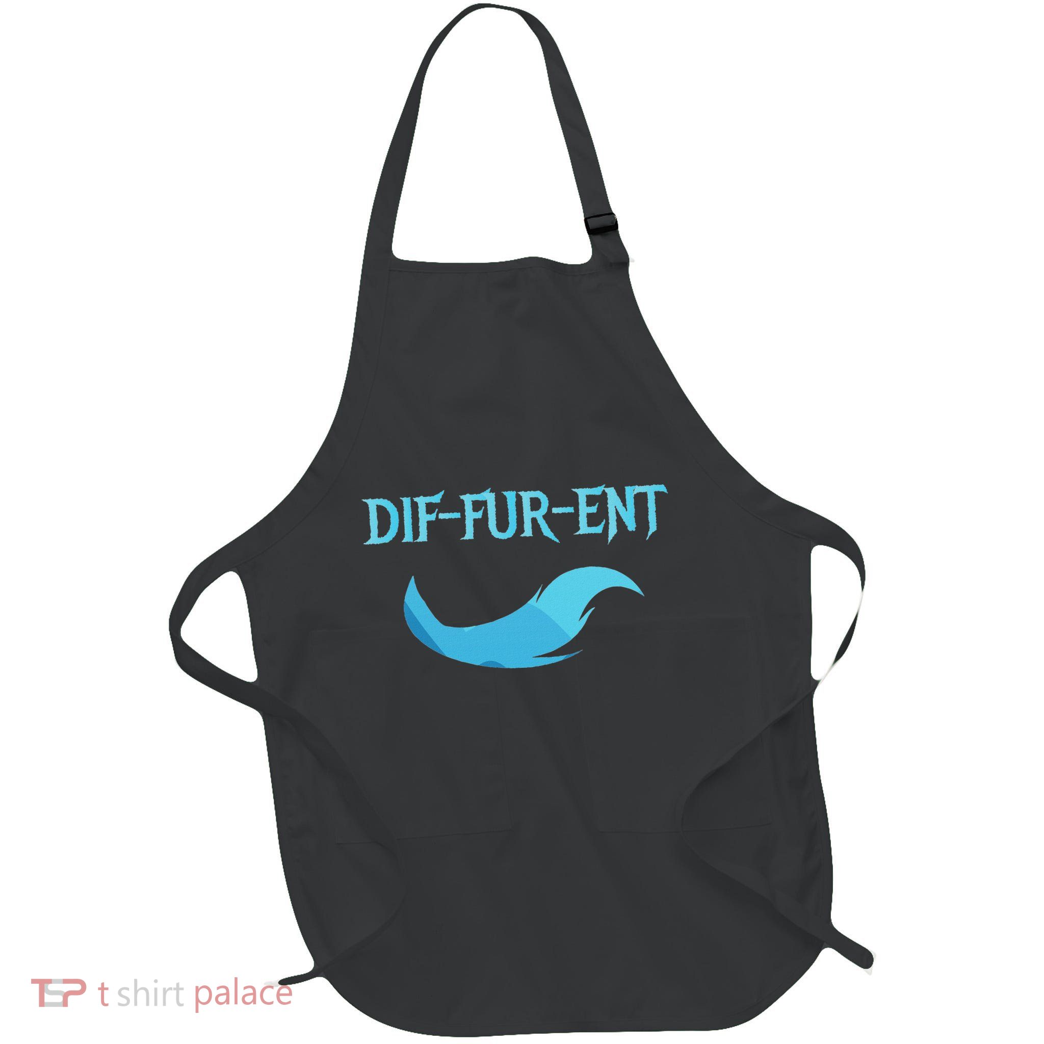Diffurent Furry Fandom Furries Fan Designs Full-Length Apron With Pockets