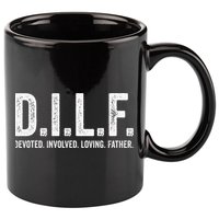 Dilf Funny Fathers Day Gift for Dad 11oz C Handle Ceramic Mug