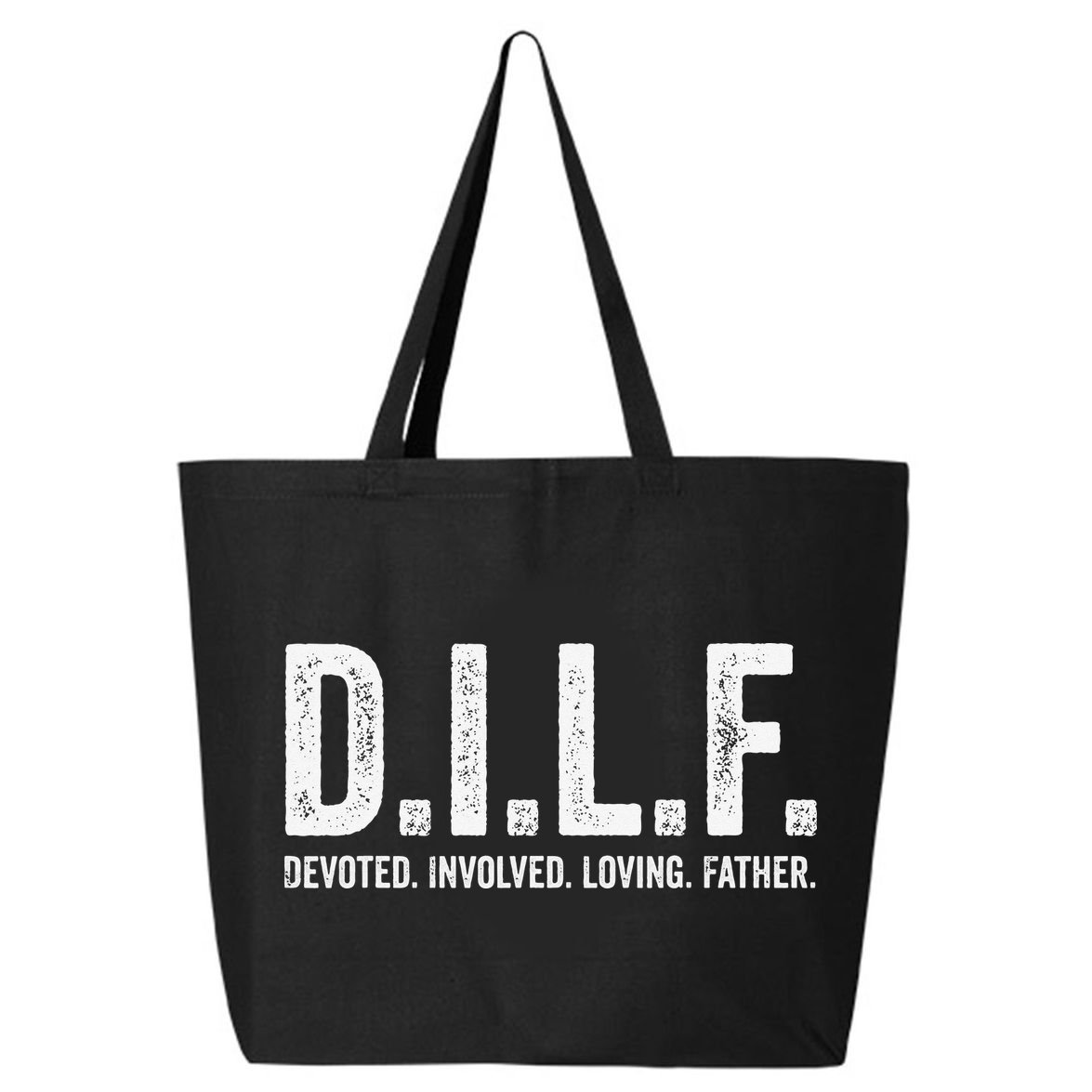 Dilf Funny Fathers Day Gift for Dad 25L Jumbo Tote
