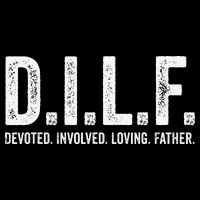Dilf Funny Fathers Day Gift for Dad Toddler T-Shirt