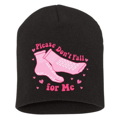 Dont Fall For Me Valentines Day Non Slip Socks Nurse Pct Cna Short Acrylic Beanie