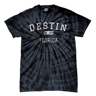 Destin Florida FL Vintage stage athletic style Tie-Dye T-Shirt