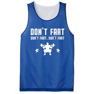 Don't Fart Funny Fitness Gym Workout Squat Gift Mesh Reversible Basketball Jersey Tank