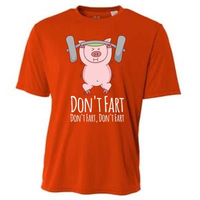 Don't Fart Funny Fitness Gym Workout Squats Gift Cooling Performance Crew T-Shirt