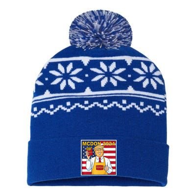 Donalds Famous French Fries Trump Fry Cooking Fries USA-Made Snowflake Beanie