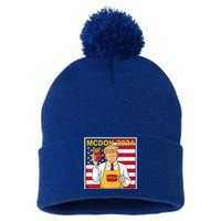 Donalds Famous French Fries Trump Fry Cooking Fries Pom Pom 12in Knit Beanie