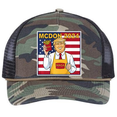 Donalds Famous French Fries Trump Fry Cooking Fries Retro Rope Trucker Hat Cap