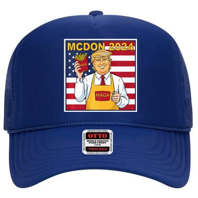 Donalds Famous French Fries Trump Fry Cooking Fries High Crown Mesh Back Trucker Hat