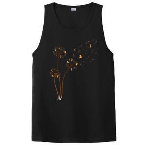 Dachshund Flower Fly Dandelion Funny Cute Dog Lover PosiCharge Competitor Tank