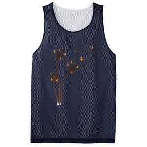 Dachshund Flower Fly Dandelion Funny Cute Dog Lover Mesh Reversible Basketball Jersey Tank