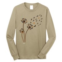 Dachshund Flower Fly Dandelion Funny Cute Dog Lover Long Sleeve Shirt