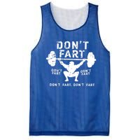 Don't Fart Funny Squat Snatch Fitness Gym Exercise Gift Meaningful Gift Mesh Reversible Basketball Jersey Tank