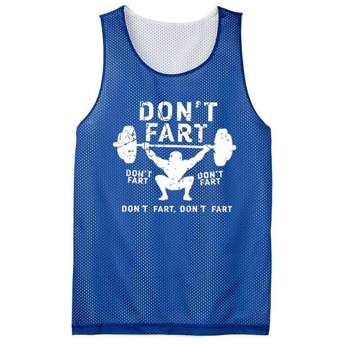 Don't Fart Funny Squat Snatch Fitness Gym Exercise Gift Meaningful Gift Mesh Reversible Basketball Jersey Tank