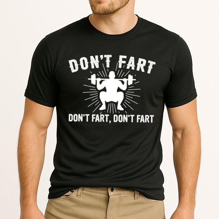 Don't Fart Funny Weight Lifting Gym Workout Fitness Gift Cooling Performance Crew T-Shirt