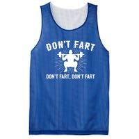 Don't Fart Funny Weight Lifting Gym Workout Fitness Gift Mesh Reversible Basketball Jersey Tank