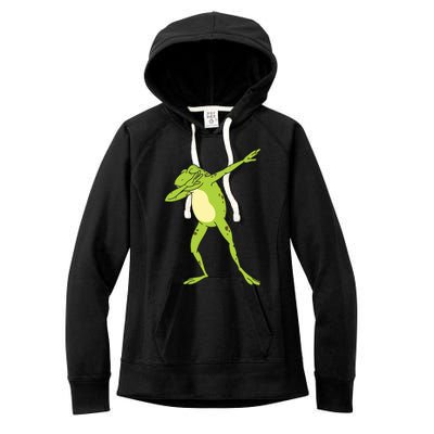 Dabbing Frog For Funny Animal Dance Gift Women's Fleece Hoodie