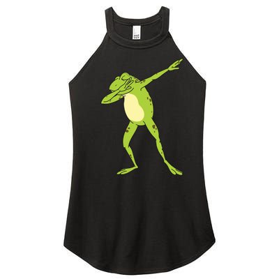 Dabbing Frog For Funny Animal Dance Gift Women’s Perfect Tri Rocker Tank