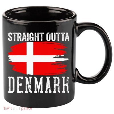 Denmark Flag For Men Women Danish Pride Roots Dane Boy Girl 11oz C Handle Ceramic Mug