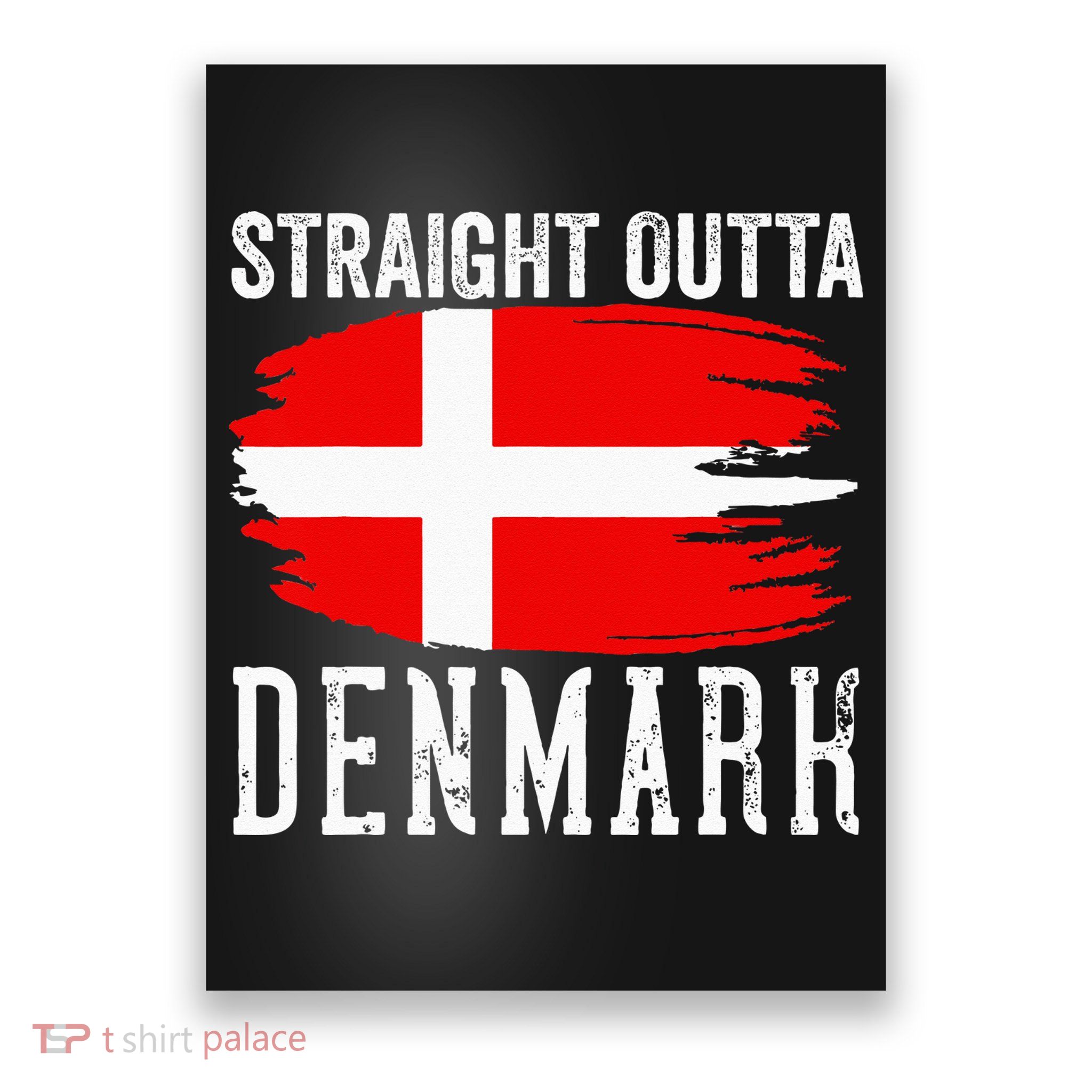 Denmark Flag For Men Women Danish Pride Roots Dane Boy Girl Poster