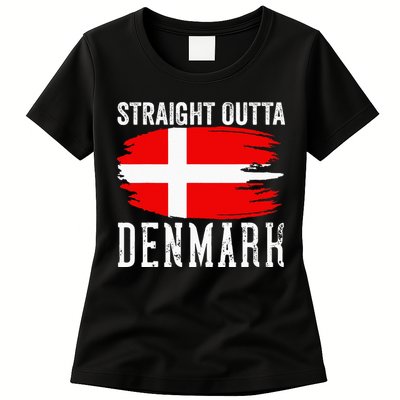 Denmark Flag For Men Women Danish Pride Roots Dane Boy Girl Womens T-Shirt