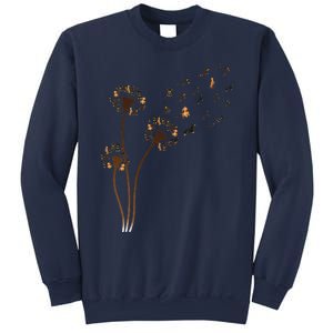 Dachshund Flower Fly Dandelion Funny Cute Dog Lover Sweatshirt