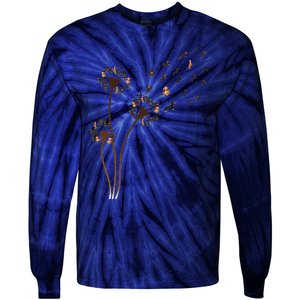 Dachshund Flower Fly Dandelion Funny Cute Dog Lover Tie-Dye Long Sleeve Shirt