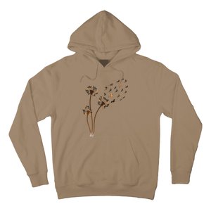 Dachshund Flower Fly Dandelion Funny Cute Dog Lover Hoodie