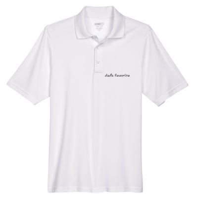 Dad’S Favorite Favorite Daughter Funny Men's Origin Performance Pique Polo