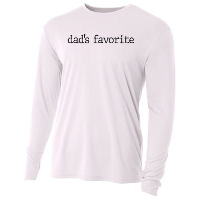 Dad’S Favorite Favorite Daughter Funny Cooling Performance Long Sleeve Crew