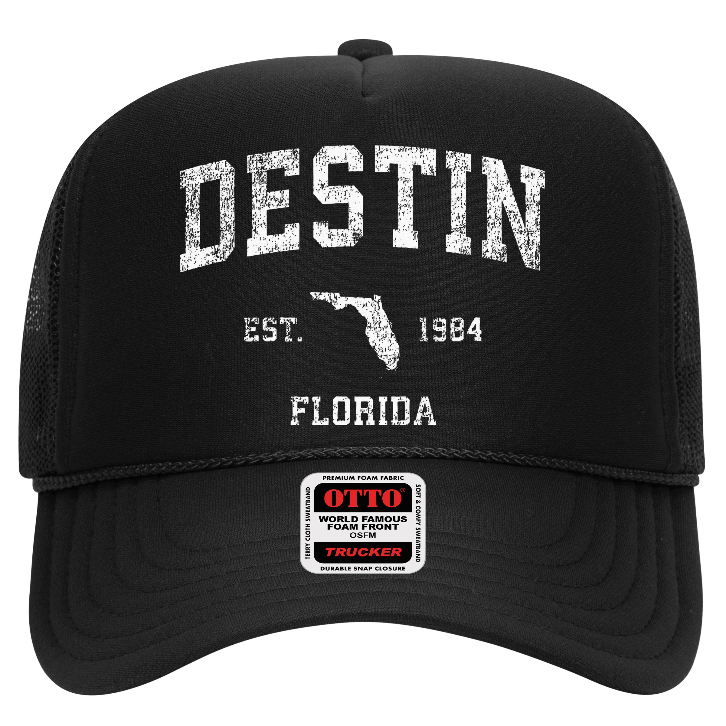 Destin Florida Fl Vintage Athletic Sports Design Hat